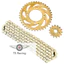 Bộ nhông sên đĩa mạ vàng NSD xích sên TLT thái lan exciter 135 - ex135 gp 2011-2014 (Gold 428H 14-39-116L)