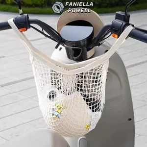 FANIELLAPOWELL Mũ bảo hiểm xe máy Hành lý, Túi treo ống Túi đựng xe tay ga Túi lưới, Túi lưu trữ chất lượng cao Túi đựng tay cầm Túi lưới Phụ kiện xe máy Sử dụng xe tay ga