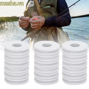 100 Chiếc Cuộn Dây Câu Cá, Xốp Tròn Dây Câu Cá Cuộn Dây, Bền 1.7 Inch Trắng Câu Cá Cuộn Dây Ban Câu Cá Dụng Cụ Tổ Chức