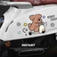 Line Dog Happy Cycling Electric Vehicle Creative DIY Electric Vehicle Nhãn dán trang trí xe điện – Không làm tổn thương xe chống nước Nhãn dán xe hơi không đánh dấu