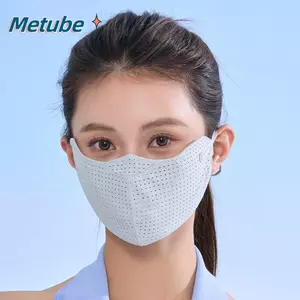 Kem chống nắng METUBE, lụa băng thoáng khí chống tia cực tím, lưới chống bụi có thể giặt được Thể thao ngoài trời chống nắng