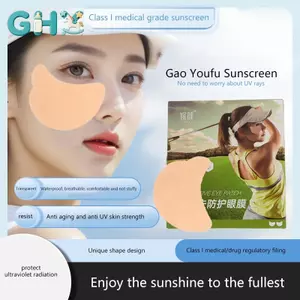 GHX 5 Cặp Miếng Dán Uv Mặt Golf Chống Nắng Miếng Dán Dưỡng Ẩm Thoáng Khí Chống Nắng Mặt Miếng Dán Cho Golf Du Lịch Bãi Biển VN
