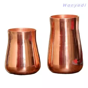 WANYEDI Cốc đồng nguyên chất, Cốc sữa bia dung tích 350 ml thủ công, Thiết kế sáng tạo cổ điển Phong cách cổ điển Đồng dày Moscow Cốc Bộ đồ ăn Cảnh