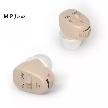 Máy trợ thính MPJow Vô hình Tần số rộng Không có tiếng ồn MINI Máy trợ thính khiếm thính Open-Fit Tốt