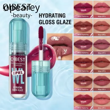 OPEAREY Son bóng pha lê lâu trôi, gương, dưỡng môi căng mọng, QIBEST Oil cấp ẩm, Son Tint trang điểm