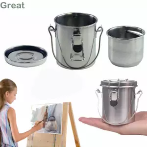 Máy làm sạch cọ nghệ sĩ GREAT, Máy cạo đôi với màn hình lọc có thể tháo rời Máy giặt cọ sơn dầu, Máy giặt cọ sơn dầu chống rò rỉ bền 3,54 * 2.76in Xô rửa cho họa sĩ