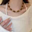 Hàng Ngày Meilade Tính Khí Nhựa Hình Học Vòng Cổ Niche Áo Len Cao Cấp Dây Xích Xương Đòn Thời Trang Nữ N2672026-6-11