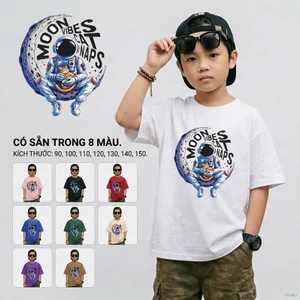 Áo thun bé trai họa tiết bé từ 2-12 tuổi Mềm mại Dễ chịu