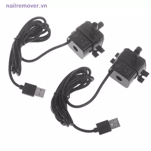 Máy bơm nước USB DC không chổi than siêu yên tĩnh 5V 1W 130L / H Nâng 100CM Máy bơm nước siêu nhỏ tuần hoàn bể cá MỚI