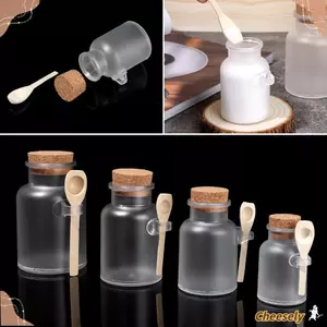 CHEESELY 100-500g Frosted Seal Jar Organizer Thìa Gỗ Hộp Đựng Đồ Đa Năng