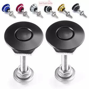 ITRUMPET 1 Cái Trước Hood Pin, Bộ Thân Nhôm Nút Nhấn, Kẹp Chốt Nhiều Màu Sắc Phụ Kiện Xe Hơi Phát Hành Nhanh Động Cơ Bonnet Khóa