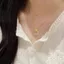Nơ Vàng Khóa An Toàn Vòng Cổ Nữ Mới Phong Cách Trung Hoa Băng Trong Suốt Chalcedony Công Chúa Khóa Epoxy Xương Đòn Dây Chuyền Vòng Cổ 26.3.22