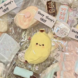 Taba Squishy Chuối Bóp Đồ Chơi - Dễ Thương Giảm Căng Thẳng Fidget Đồ Chơi Cảm Giác Cho Trẻ Em Người Lớn Mềm Thực Phẩm Giả Quà Tặng Sinh Nhật