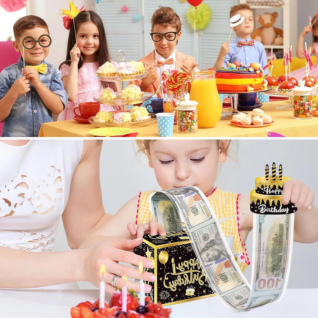 Hộp quà tạo bất ngờ dùng cho dịp Sinh Nhật, Tốt Nghiệp,Hộp Quà Sinh Nhật Rút Tiền Sáng Tạo, Thiết Kế Cao Cấp - FE123