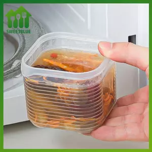 SWEET Hộp Bảo Quản Thực Phẩm 6 Lưới Rau Quả Hộp Giữ Tươi Có Nắp Cho Tủ Lạnh Nhà Bếp Gia Vị Gia Vị Bảo Quản Bình n