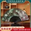 Lụa Cổ Gấp Quạt Nữ Đầu Lụa Phong Cách Trung Hoa Vừa Cao Cấp Quạt Bán Trong Suốt Gấp Di Động Thủ Công Vũ Quạt