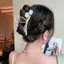 PNPIA- Kẹp Tóc Hoa Tulip Ba Đầu Lấy Kẹp Cho Người Phụ Nữ Thời Trang Đuôi Ngựa Cố Định Kẹp Tóc Đơn Giản Oversize Cá Mập Kẹp Phụ Kiện Tóc