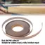 Belleshopp CHICIRIS Dải dán Veneer gỗ óc chó màu đen CHICIRIS Sắt dán sẵn linh hoạt trên cuộn viền có keo nóng chảy tự dính cho kệ nội thất tủ Ván ép MDF 1,9cm rộng 15m L