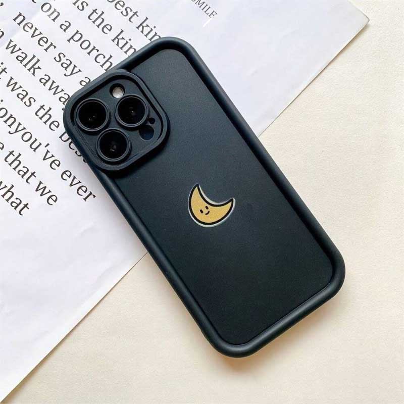 Ốp In Hình Mặt Trăng Và Mặt Trời Họa Tiết Dễ Thương Cho Samsung S26 FE S26 S25 S24 Ultra S23 S22 Plus S25FE S22Ultra Ốp Lưng Silicon Mềm Chống Sốc