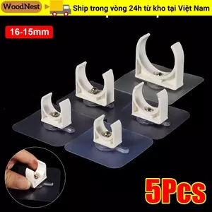 WOODNEST 1 / 5 Cái Giá đỡ ống nước, Bộ chuyển đổi tưới vườn Tưới vườn Kẹp ống tự dính, Bể cá cá Phụ kiện chụp cố định 16 / 20 / 25 / 32 / 40 / 50mm Đầu nối kẹp ống