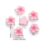 9 Màu 28 * 24mm Nhựa Thời Trang DIY Phụ Kiện Trang Sức Frangipani Hoa Năm Cánh Charm 6.18 028U