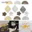 AqToCna 100 Chiếc Hoa Filigree Phụ Kiện DIY Kim Loại Thủ Công Đầu Nối Để Làm Đồ Trang Sức AqToCna