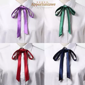 IAPPORTUNIA Satin Thắt Nơ, Vintage JK Fancy Cà Vạt, Thắt Lưng Phụ Kiện Sinh Viên Cưới Nam Ruy Băng