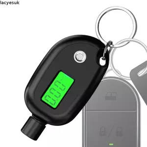 Đồng hồ đo áp suất lốp LACYESUK, Kiểu móc khóa Kích thước nhỏ Móc khóa kỹ thuật số Đồng hồ đo áp suất lốp, Đồng hồ kỹ thuật số Báo động an toàn Đồng hồ đo áp suất màn hình LCD kỹ thuật số di động Sử dụng trên ô tô