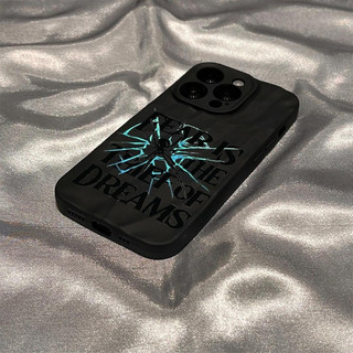 Dark Street Style Spider Thích hợp cho iPhone 17 Kết cấu xếp li Vỏ mềm XR 12 Pro 16 Pro 15 Pro Max 11 Pro 13 Pro Max XS Max 17 Pro 14 Silicone Matte Chống trượt