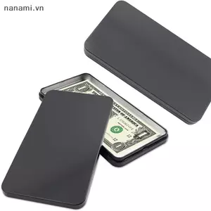 Hộp đựng tiền giấy Khay thiếc Hộp đựng tiền mặt bằng kim loại nhỏ Hộp bảo vệ tiền tiện lợi Tổ chức thuốc [VN]