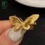 1 Cái Nữ Thanh Lịch Vintage Nghệ Thuật Pin Mạ Vàng Hợp Kim Bướm Thổ Cẩm Thời Trang Tối Giản Nữ Trang Sức Trang Trí Huy Hiệu Cho Bộ Đồ Đầm