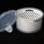 Giỏ thoát nước hai lớp tròn Hộp giữ tươi Khóa kín Rau quả Tủ lạnh Hộp giữ tươi Hộp vi sóng vật lý Q0