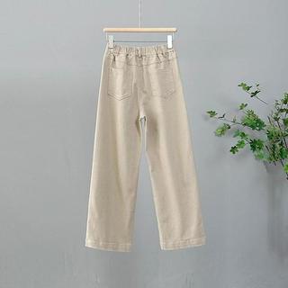[Khuyến mãi trong thời gian có hạn] Quần ống rộng hẹp cỡ lớn Phong cách mới lưng cao ôm sát hơn Quần ống rộng dáng rộng thông thường