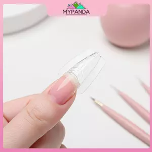 MYPANDA Ứng dụng nhanh Móng tay Oril Sandwich Hình thức kép 60 chiếc Khuôn hoàn hảo cho Qui Nail Salon Sử dụng.