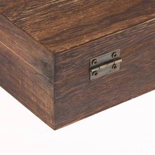 DIAPER & CORED Vintage Gỗ Bản Lề Hộp Bảo Quản Trang Sức Vuông Thủ Công Tổ Chức Có Nắp Cho Gia Đình YTH