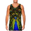 Lion King 3D Nam Tank Top, Áo Vest Tập Gym Mùa Hè Chữ Động Vật, Mềm Mại Thoáng Khí Không Tay Dạo Phố Tee