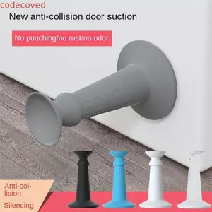 MCODECOVED Nút Chặn Cửa Tự Dính Chống Đục Cửa Phía Sau Giữ Cửa Khóa Cản Giá Đỡ Cửa Silicon