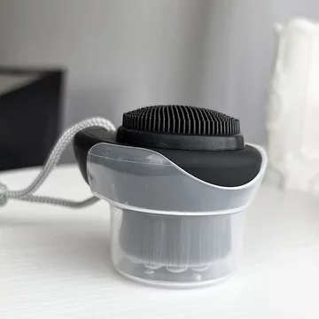 Bàn chải rửa mặt hai mặt Silicone Sữa rửa mặt Hướng dẫn sử dụng Làm sạch lỗ chân lông Bàn chải rửa mặt Máy mát xa mặt20260623