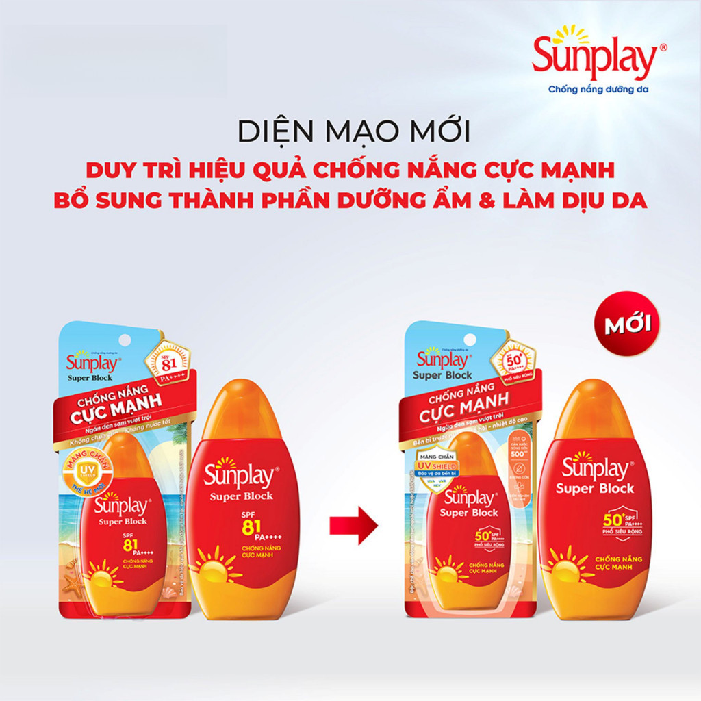 Sữa Chống Nắng Bảo Vệ Vượt Trội Sunplay Super Block SPF50 PA++++