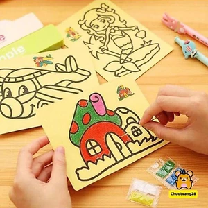 Set 10 tranh cát cho bé kích thước 16x12cm