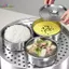 HL Bát trứng hấp bằng thép không gỉ Ramen Cơm Salad trái cây Bát có nắp đậy Cốc súp Hộp đựng thực phẩm Nhà bếp Bộ đồ ăn Đồ dùng LMWU