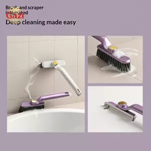 Bàn chải làm sạch Crevice hình chữ V có thể xoay được Máy làm sạch khoảng cách bền cho bồn rửa phòng tắm Cửa sổ Tra Đường may cửa [VN]