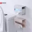 Hộp giấy băng không dấu vết Treo tường Hộp đựng khăn giấy vệ sinh đa chức năng bằng nhựa đơn giản sáng tạo VN