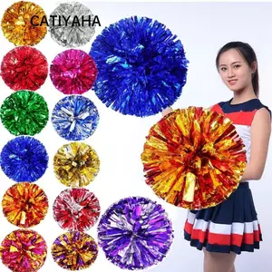 CATIYAHA 1 Cổ Vũ pompoms Đầm Trang Phục Cuộc Thi Hoa Tay Cầm Đôi Lỗ Khiêu Vũ Trang Trí Tiệc
