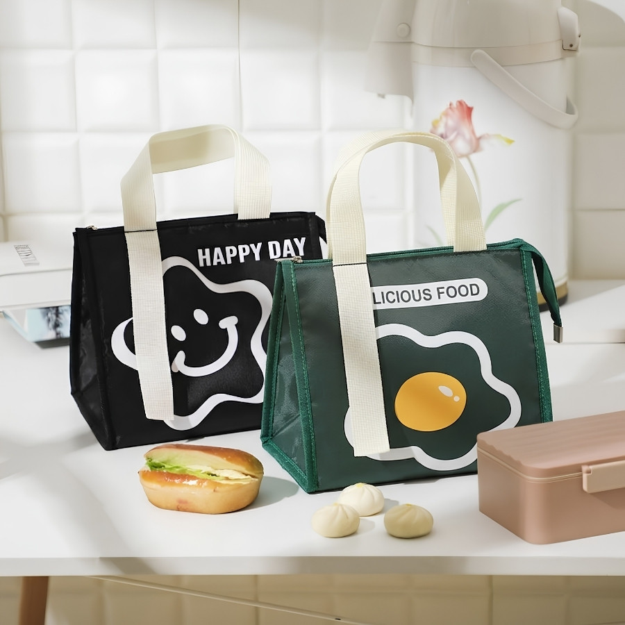Túi Giữ Nhiệt Đựng Cơm ENODA HOME, Túi Đựng Hộp Cơm Bento Vải Chống Thấm Phong Cách Nhật Bản TUICOM011