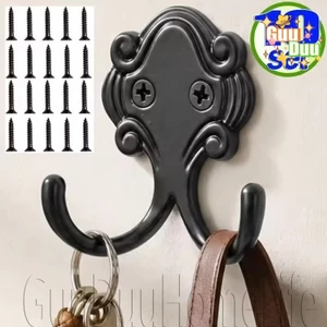 Móc hai đầu cổ điển - Móc treo chìa khóa khăn quần áo - Dụng cụ sắp xếp tường cửa nhà - Giá lưu trữ treo tường - Tiết kiệm không gian, Chống rỉ sét / Giao hàng miễn phí