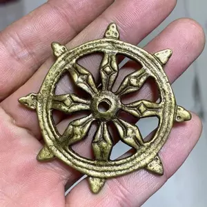 Bốn Mùa Đường Bí Mật Mantra Tôn Giáo Bí Mật Dụng Cụ Ma Thuật Bánh Xe Kim Cương Tám Tầng Bảo Vệ Kho Báu Mozhen Altar Magic Tool Đồng Nguyên Chất Lớn