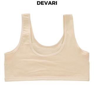 SET 3 Áo lót học sinh dây bản to không đệm mút chất cotton thoáng khí mát mẻ basic cute DEVARI B508
