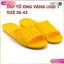Dẹp nhựa ĐAN VÀNG đi mưa màu vàng size 36-43, dép đi trong nhà, dép lê, dép tổ ong màu vàng