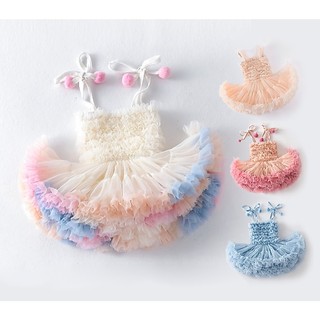 𝐀𝐩𝐫𝐢𝐥 𝐛𝐞́𝐛𝐞́ - Váy TUTU chính hãng, đầm mùa hè xoè bèo bồng bềnh sắc màu cho bé gái đáng yêu